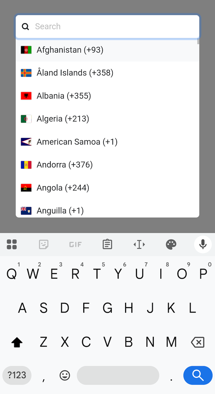Mobile fullscreen popup